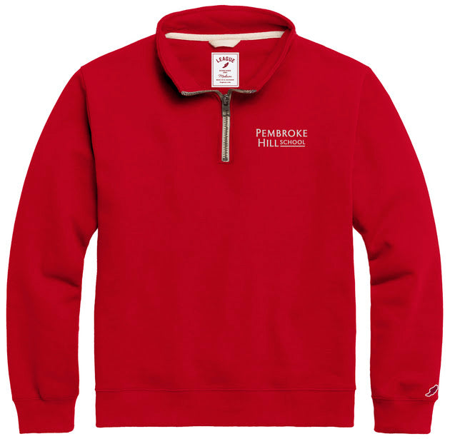 SS 1/4 ZIP LEGACY RED S-XXL