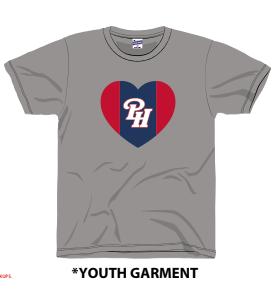 YOUTH T-SHIRT CHARLIE HUSTLE GRAY S-XL