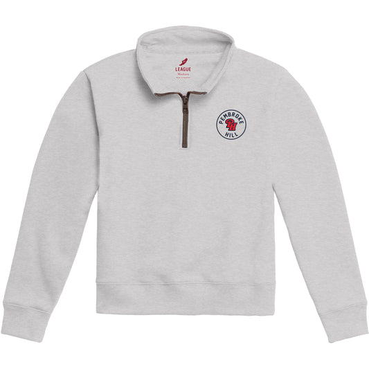 YOUTH 1/4 ZIP LEAGUE GRAY S & M