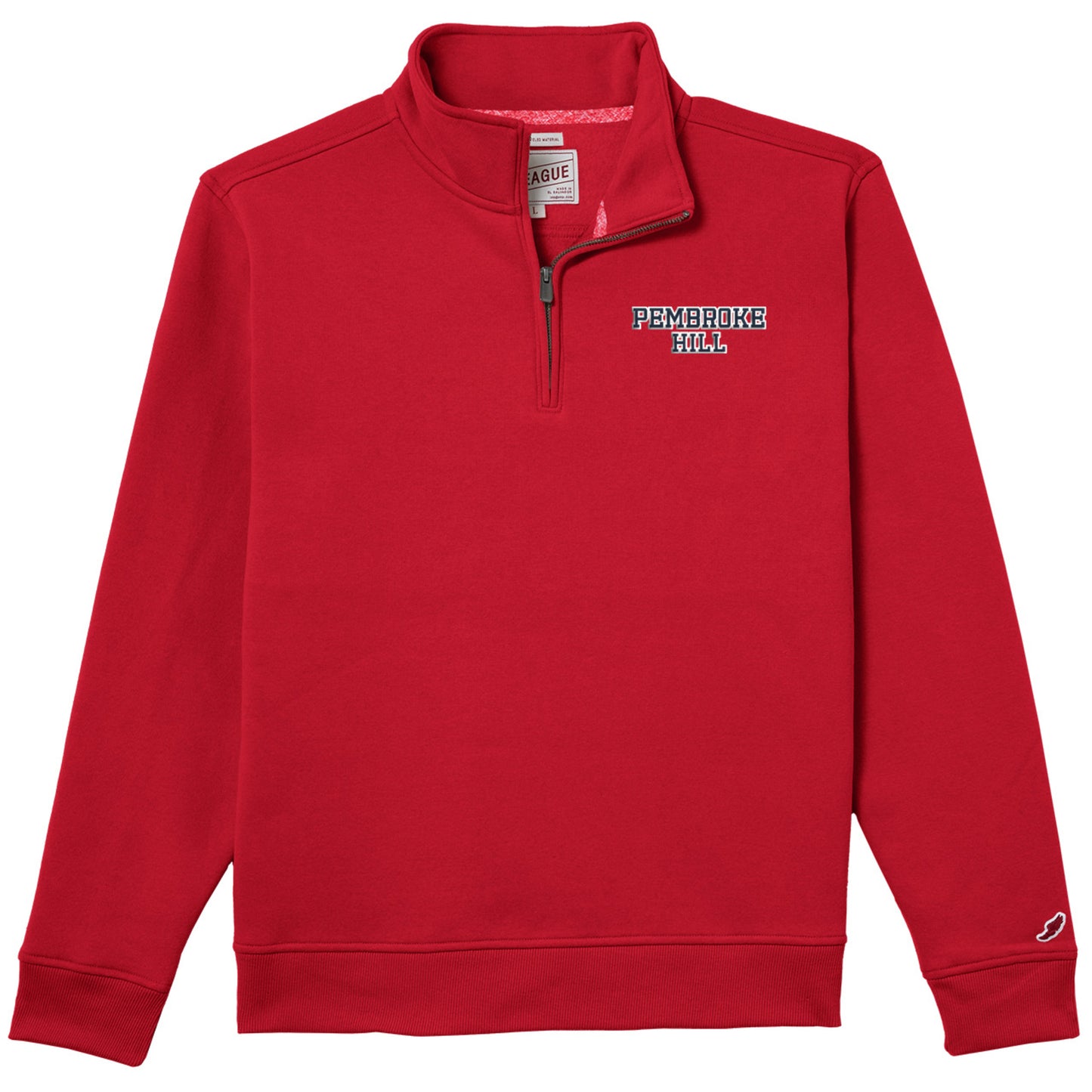 SS 1/4 ZIP LEGACY RED S-XXL