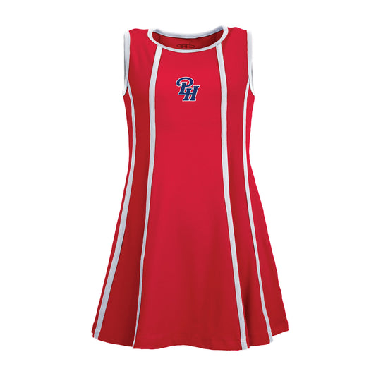 YOUTH DRESS GRACIE RED 2T-XL