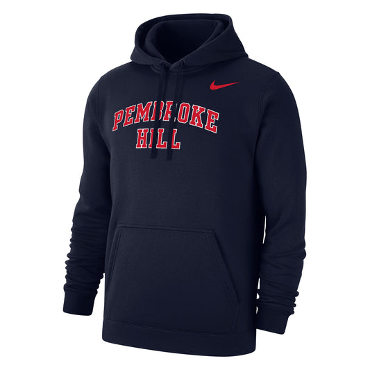 SS HOOD NIKE CLUB NAVY S-3XL