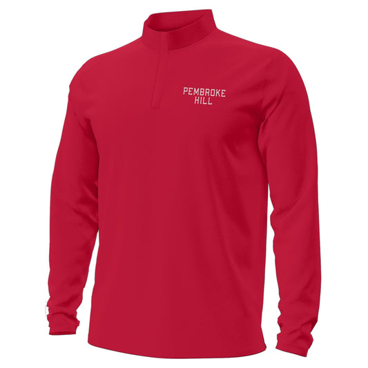 SS 1/4 ZIP UA MOTION BLACK OR RED