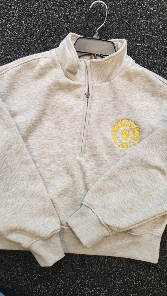 SS 1/4 ZIP SUNSET HILL GRAY XS-XXL